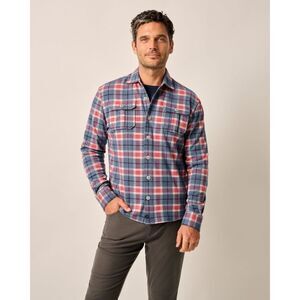 Kaden Stretch Knit Flannel Lodge Shirt, Size: S